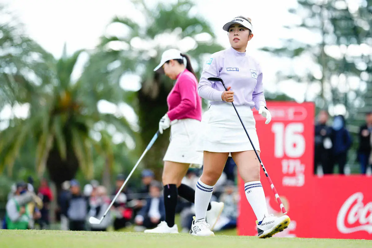 【画像・写真】山下美夢有は70で3位　首位と5打差で最終日へ「納得のいくショットを打てるように」