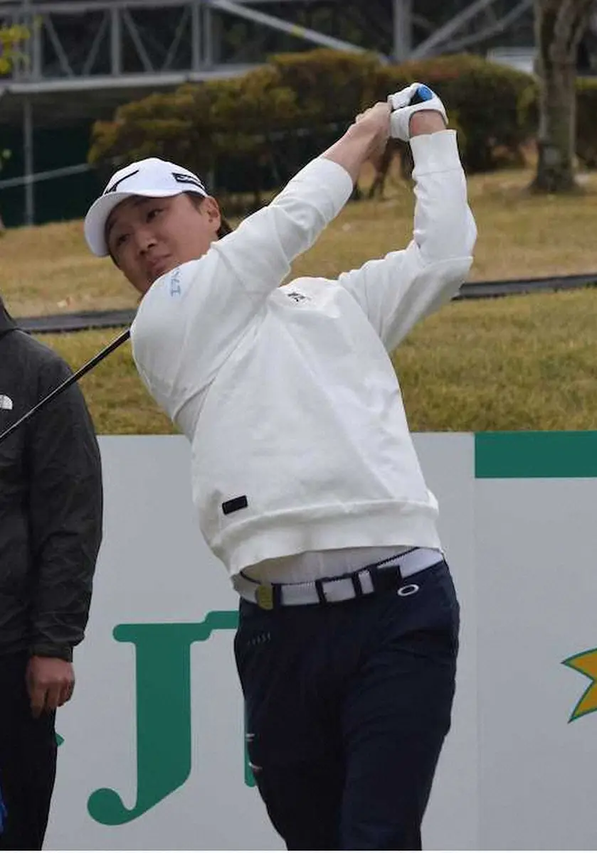 【画像・写真】練習ラウンドを行った平田憲聖