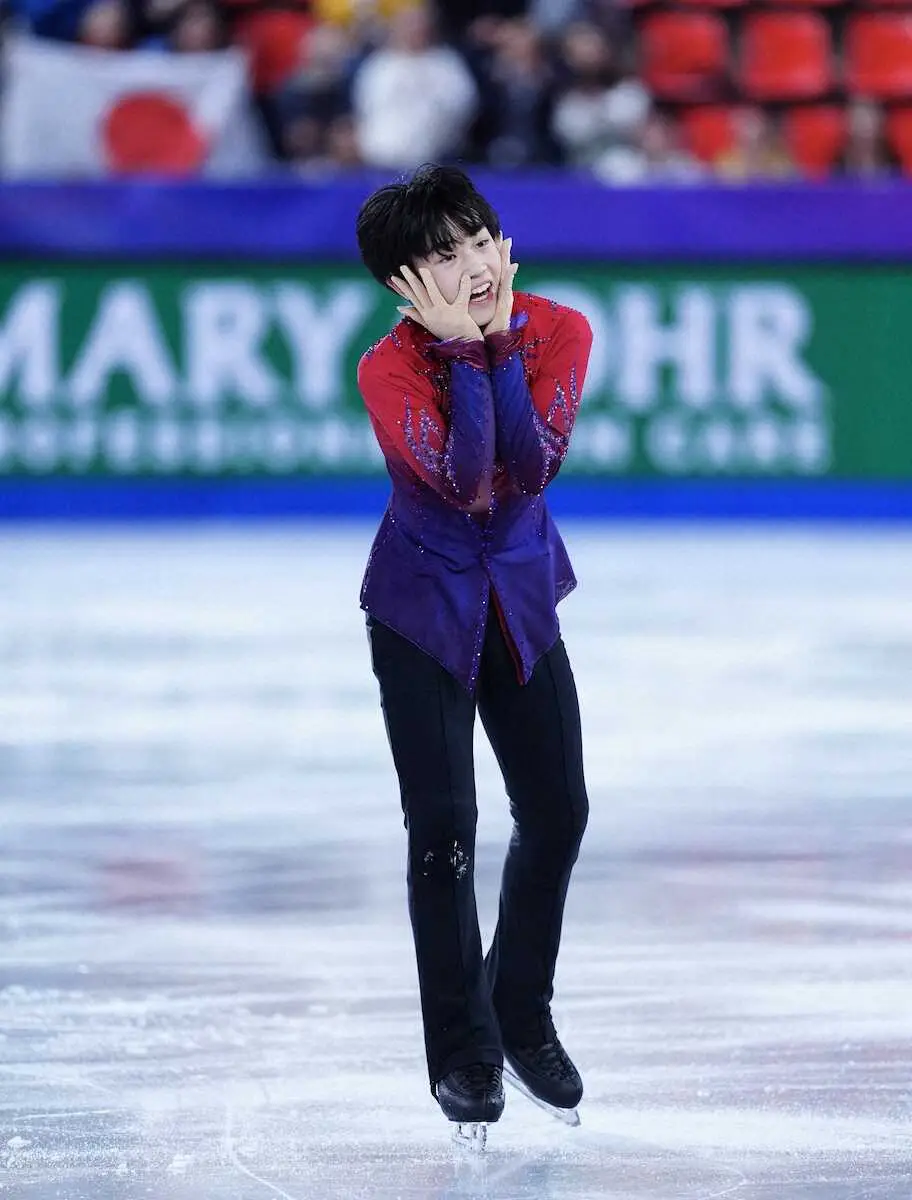 【画像・写真】中田璃士がSP79・39点で首位発進　高橋星名6位　ジュニアGPファイナル