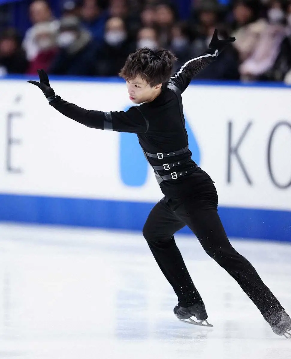 【画像・写真】三浦佳生、転倒も意地のSP88・87点「君ならできる」マリニンの激励に「勇気づけられた」