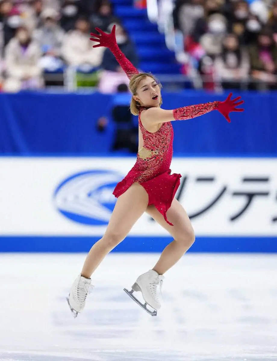 【画像・写真】4連覇狙う坂本花織が圧巻の演技　自己ベストに迫るSP78.92点に「まだ伸びしろある」