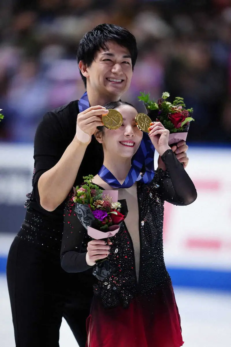 【画像・写真】りくりゅう、世界選手権は「心から楽しむ」　後輩ペアと共闘「3枠獲りたい」