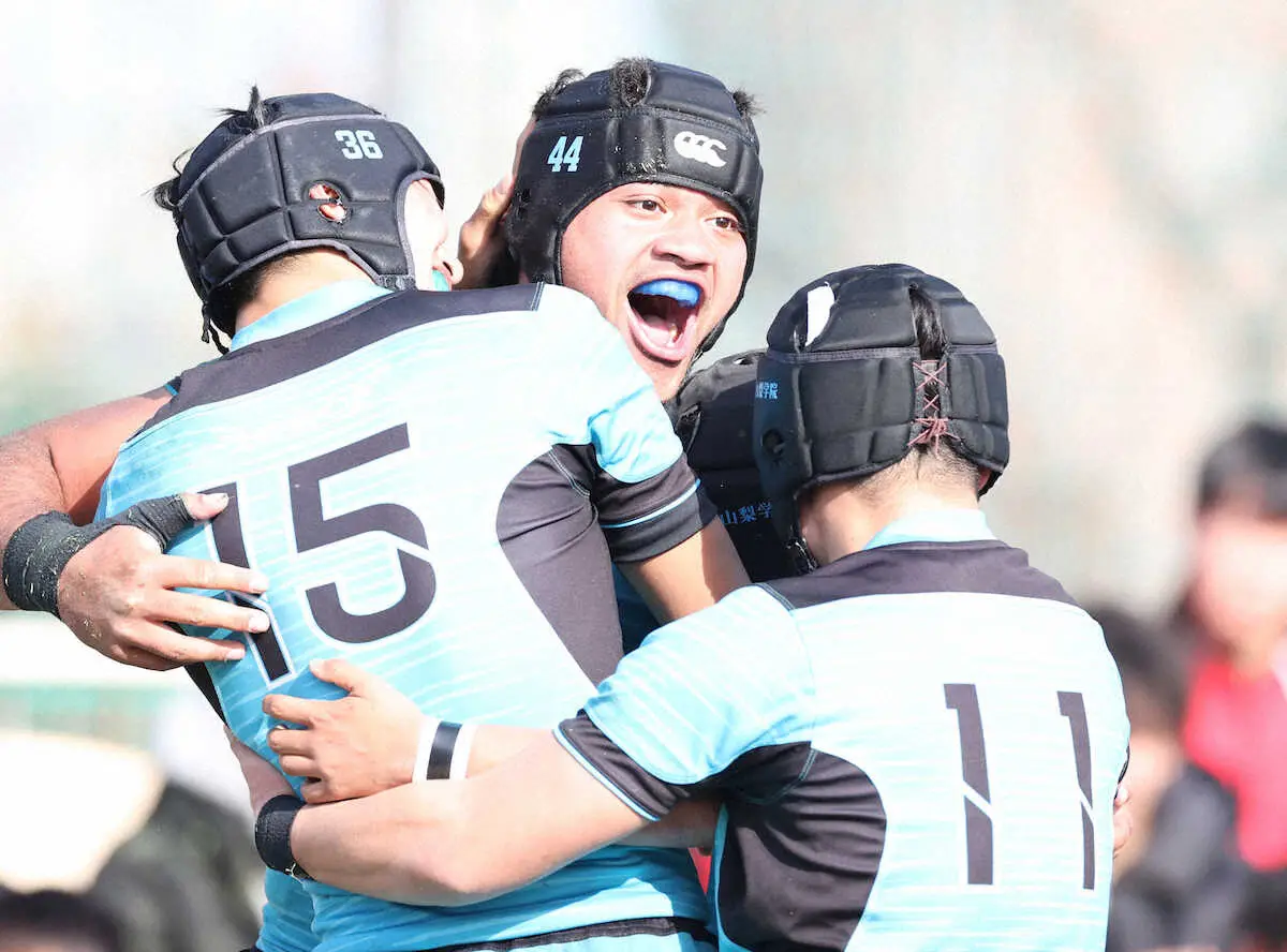 【画像・写真】【高校ラグビー】山梨学院、勢11大会ぶりに3回戦進出　古屋監督「年越しを花園で迎える…感慨深い」