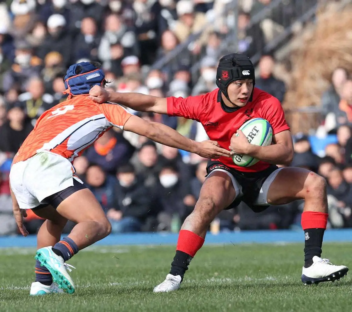 【画像・写真】【高校ラグビー】山口良治総監督のゲキが効いた！京都工学院「平尾2世」SO杉山がキック2本成功