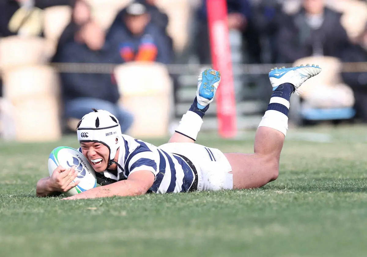 【画像・写真】【高校ラグビー】秋田工は大会最多勝利を更新できず　伝統のモール封じられる