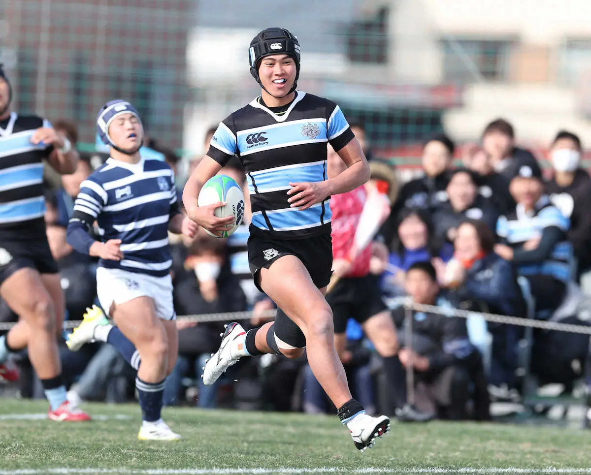 【画像・写真】【高校ラグビー】茗渓学園が14トライ完封！WTB大野「6年間の集大成」強い絆で臨む高校最後の冬