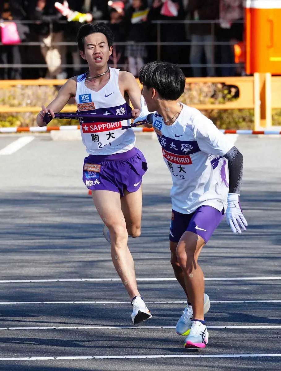 【画像・写真】【箱根駅伝】駒大は往路4位　青学大と3分16秒差…5区山川にアクシデント「左腕がつって…」