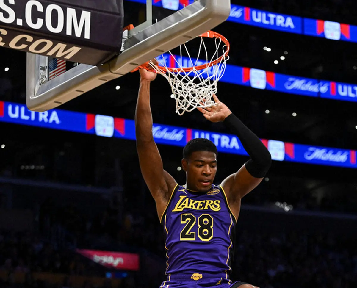 【画像・写真】八村塁　3P1本＆豪快ダンク3発！25年初2桁の13得点8Rで攻守に貢献　レイカーズは年明け2連勝