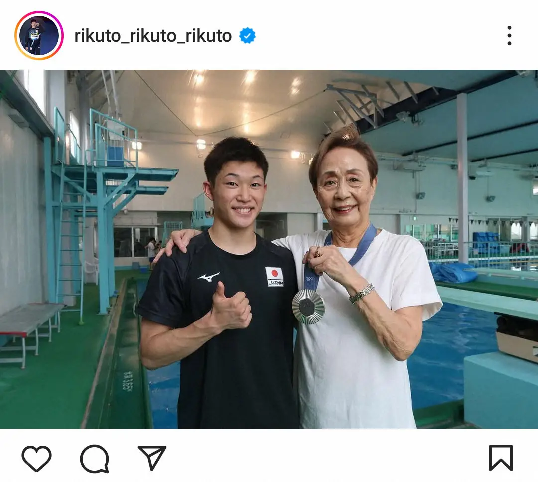 【画像・写真】玉井陸斗　銀メダルショットで恩師・馬淵かの子さん追悼「かの子コーチのお陰で今の僕があります」