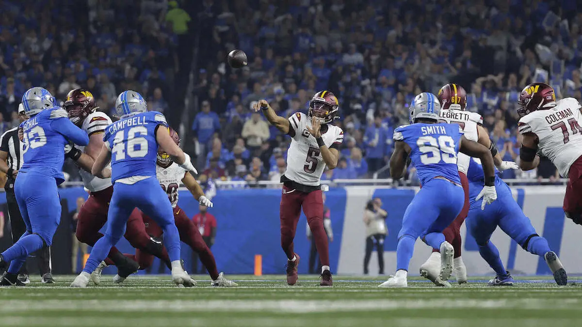 【画像・写真】【NFL】コマンダーズ“連続下克上”で進撃!　第1シードのライオンズを敵地で破りNFC決勝進出