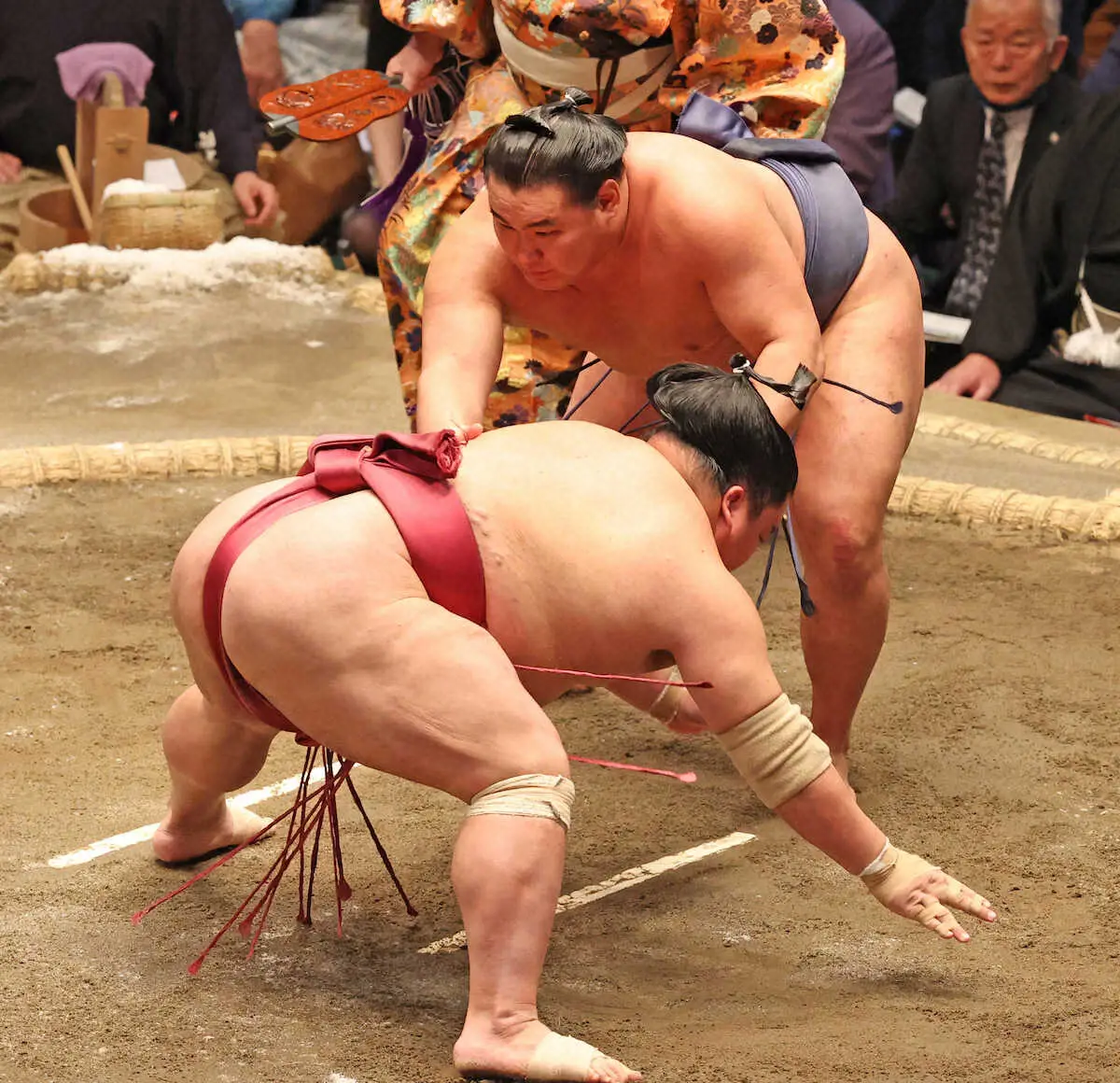 【画像・写真】全勝消え1敗は金峰山、2敗は3力士　大の里も3敗死守　豊昇龍、連敗逃れた7勝目　琴桜が4勝目
