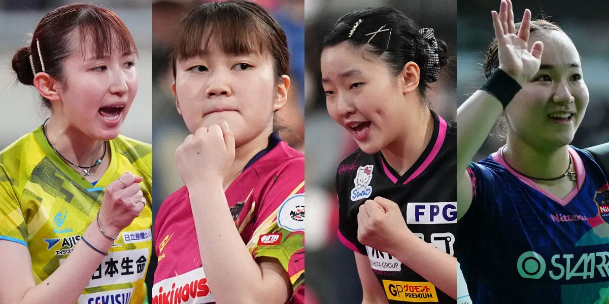 【画像・写真】【卓球】女子4強は超順当！世界ランク上位4人が進撃　準決勝は早田VS大藤　張本VS伊藤