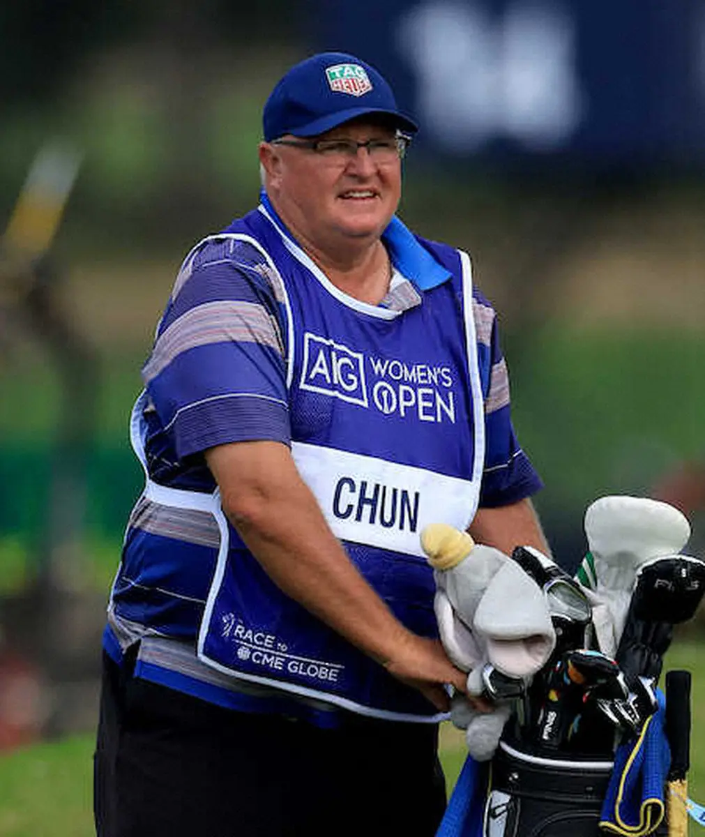 【画像・写真】竹田のキャディーにつくことになったディーン・ハーデン氏