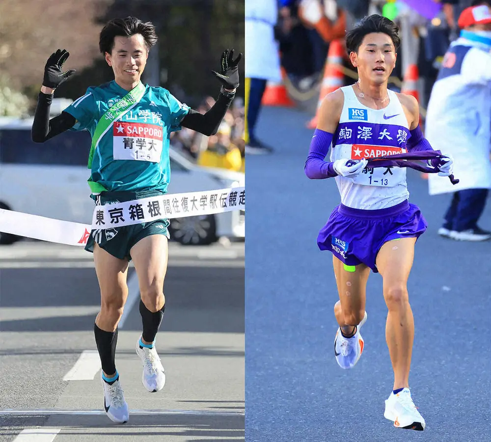 【画像・写真】なんという偶然…マラソン学生新の若林とハーフ学生新の篠原　同じ誕生日の2人が同日に快記録