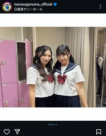 【画像・写真】菅沼菜々　臼井麗香とセーラー服アイドルショット披露　感謝の初ライブ「全ての皆さま…」「またいつか」