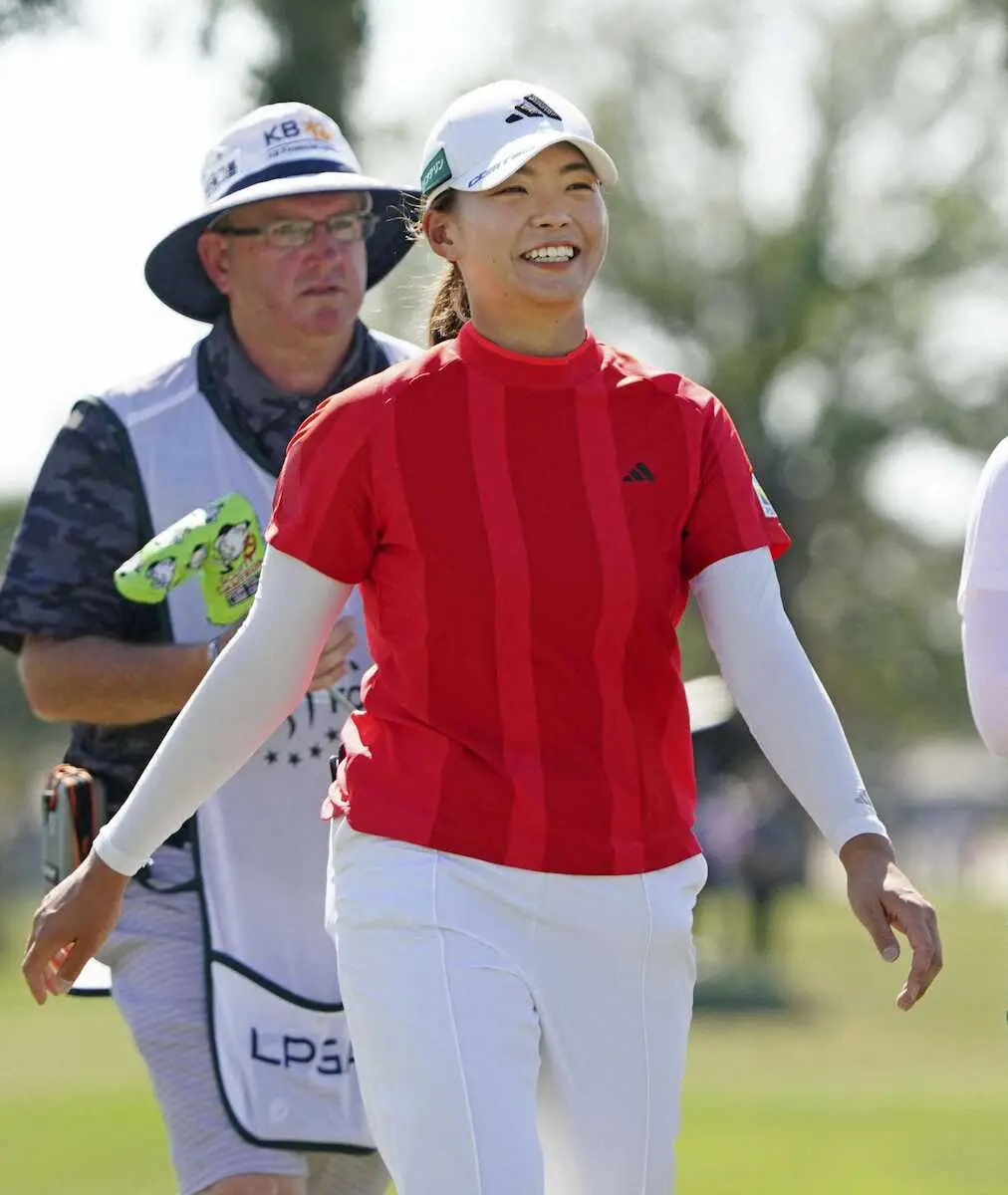 【画像・写真】「ラッキーな1日だった」渋野日向子67で巻き返し予選通過圏内でホールアウト　米女子ゴルフ