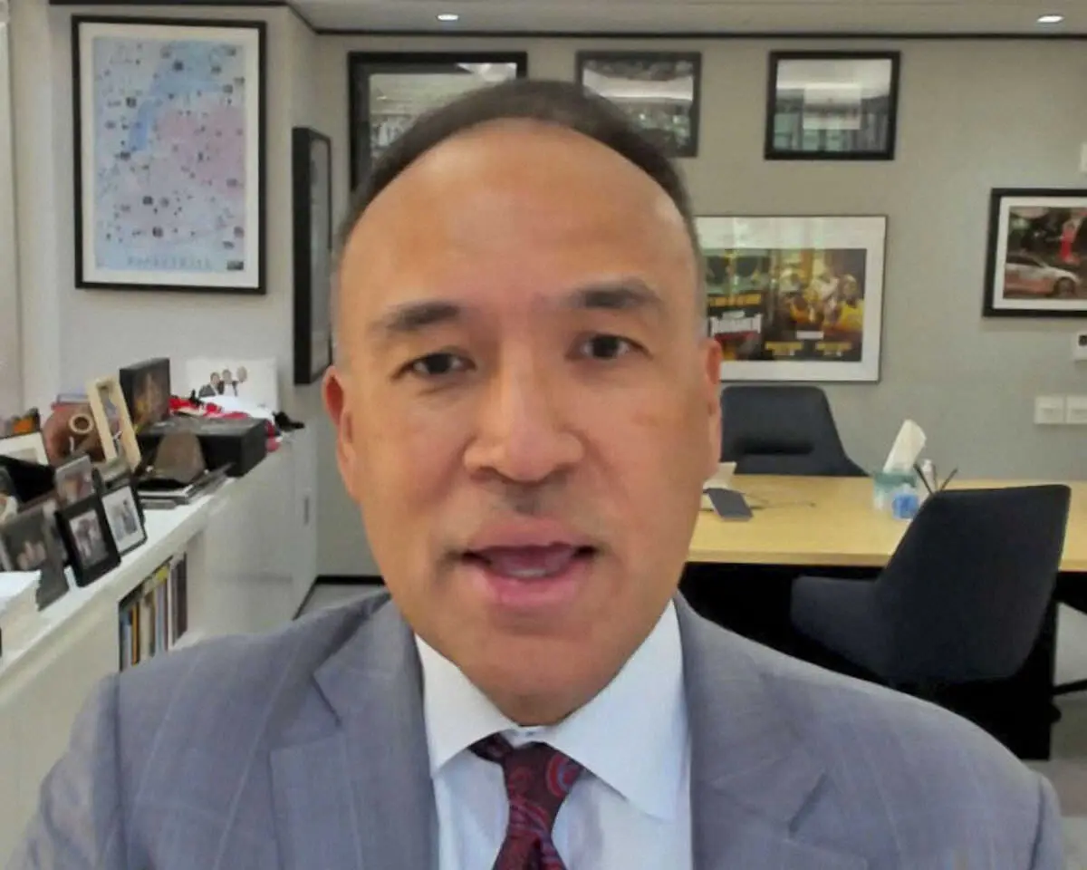 【画像・写真】オンライン会見するNBAのマーク・テータム副コミッショナー