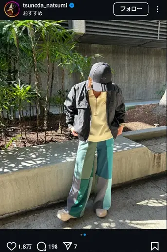 【画像・写真】角田夏実　全身アディダス・コーデ披露に「モデルさんみたい」「スタイルも良くてカッコいい」