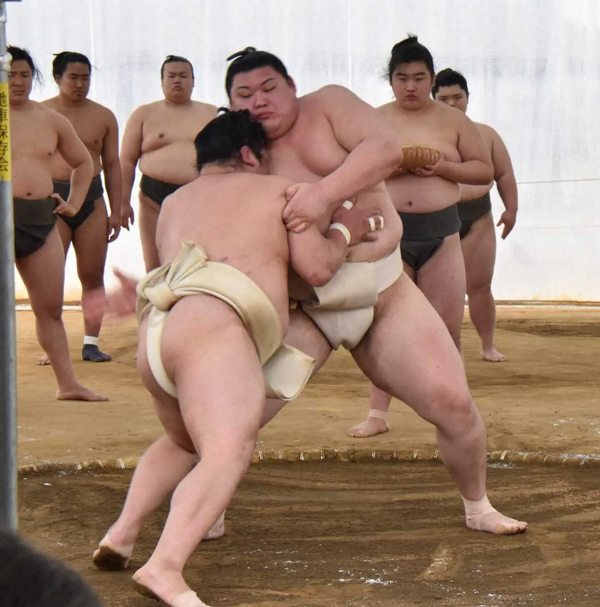 【画像・写真】大の里「いい稽古ができた」　平戸海に我慢勝ち＆スタミナ勝ち　12連勝締めなど三番稽古で17勝4敗