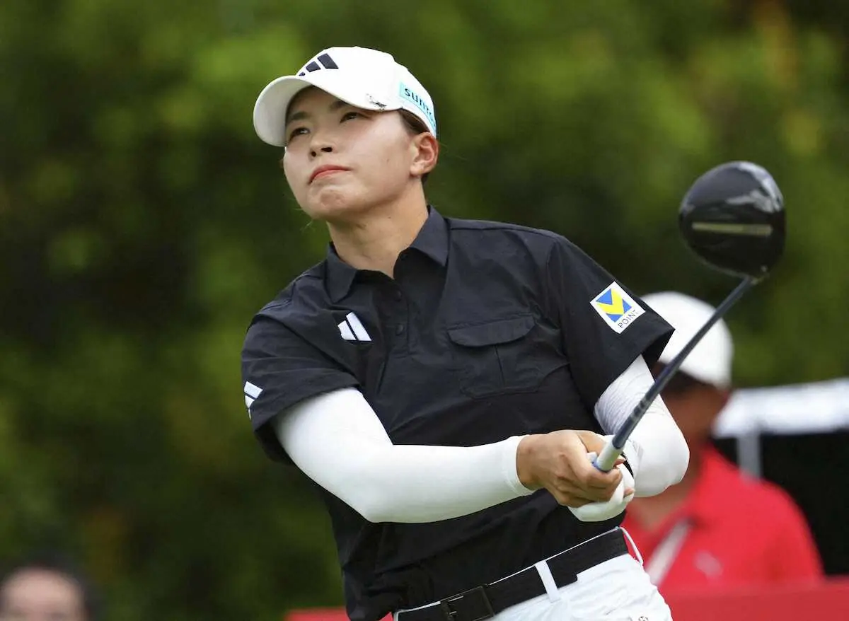 【画像・写真】第2ラウンド、通算1アンダーで16位となった渋野日向子