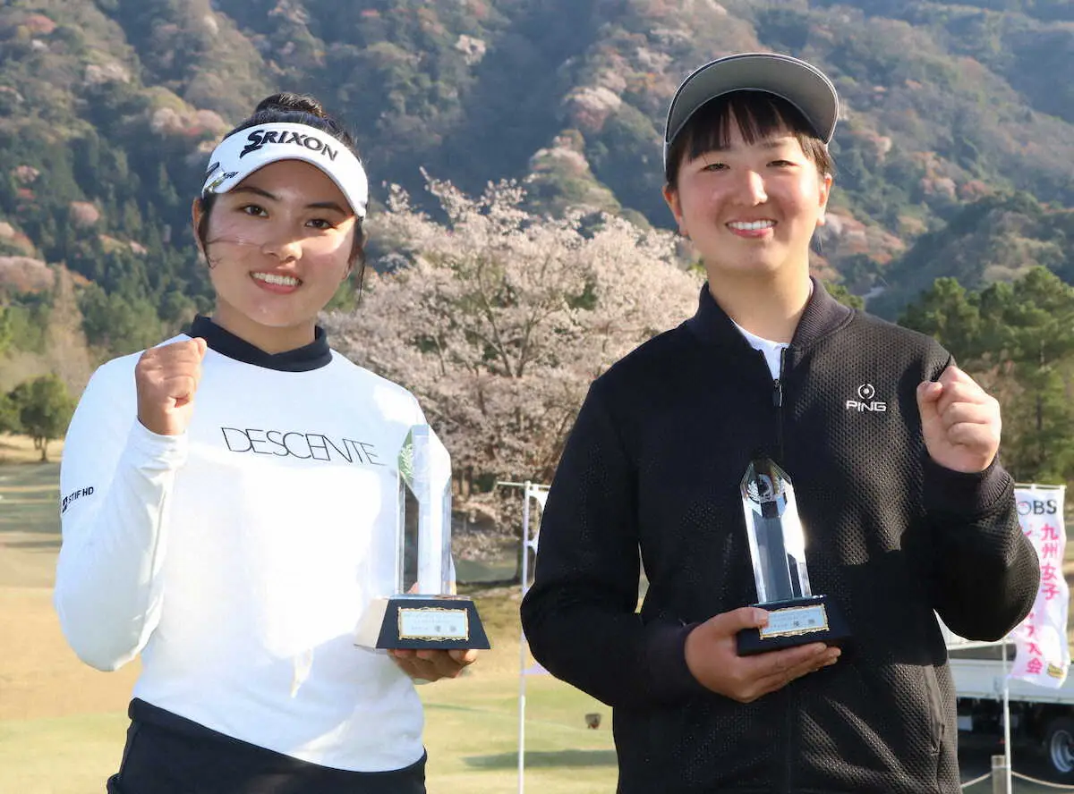 【画像・写真】吉崎マーナ　6アンダーで高校の部優勝　中学は西山凛がV　OBS九州女子ジュニアゴルフ最終日
