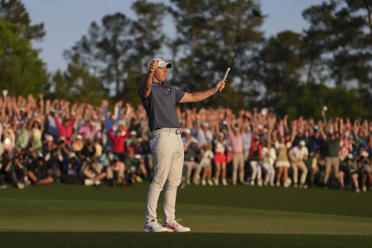 【画像・写真】【マスターズ】マキロイがプレーオフでローズを下し初優勝　史上6人目キャリアグランドスラム達成