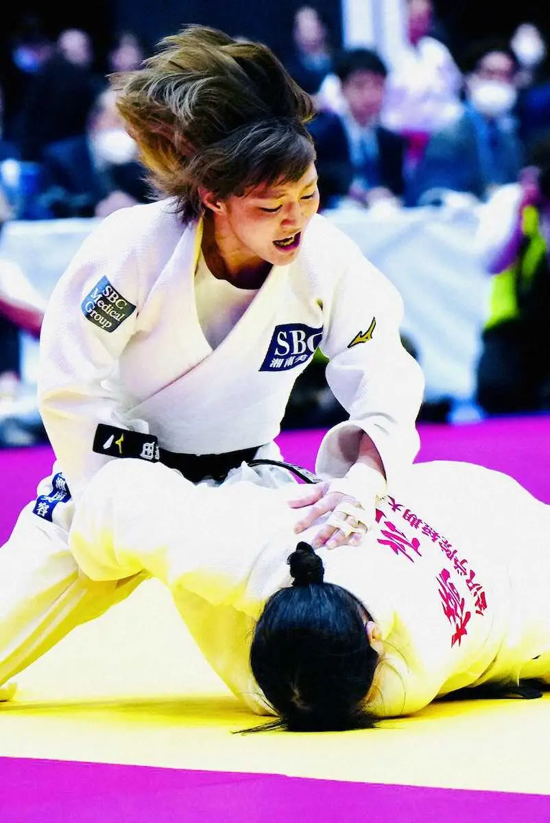 【画像・写真】【柔道皇后杯】角田夏実が3回戦敗退　重量級選手と連戦の疲労度は「海で遊びきった後の体みたい」