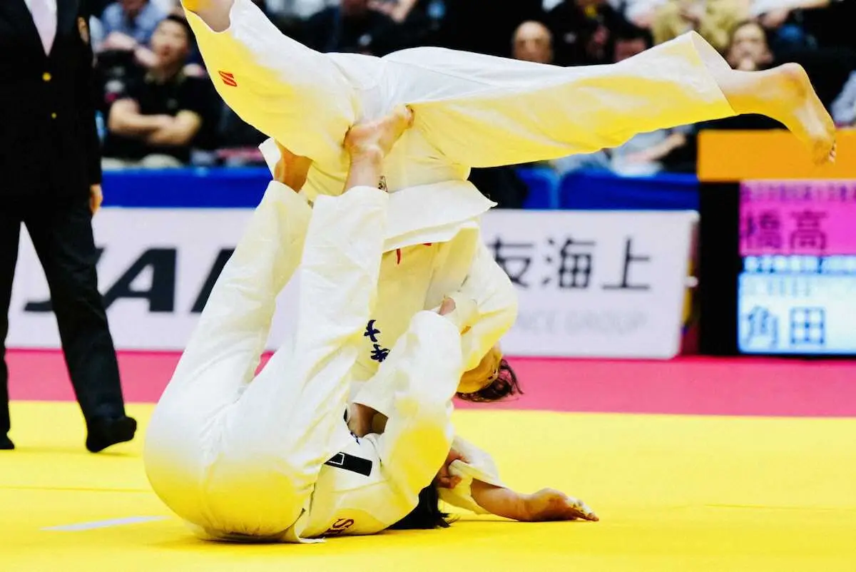 【画像・写真】パリ五輪48キロ級女王の角田夏実  無差別級で自己最多の2勝！最後は70キロ級寺田に判定負け