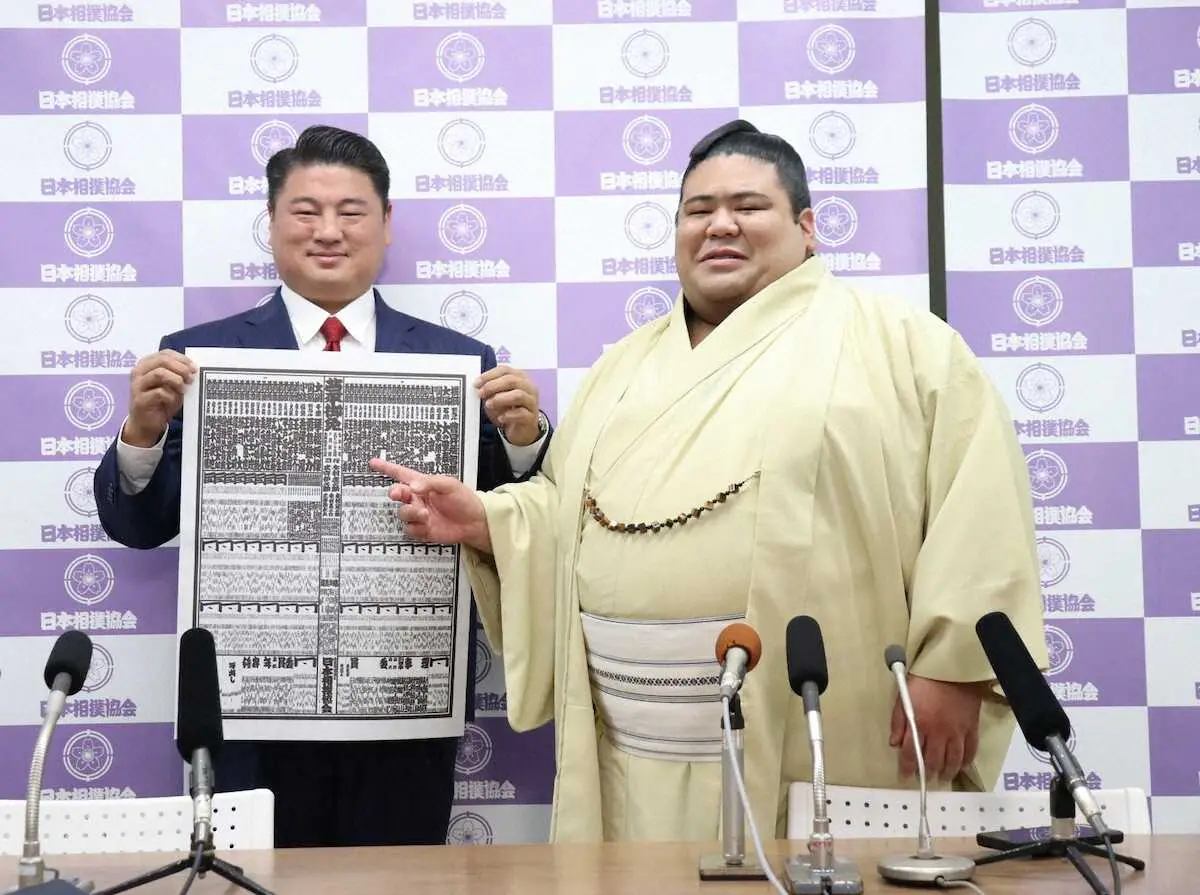 【画像・写真】25歳の新入幕・嘉陽「自分が上がっていくしかない」　中学、高校、大学の1年後輩・大の里の背中追う