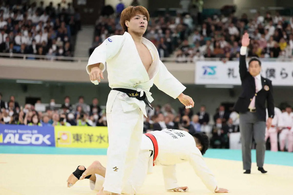 【画像・写真】【柔道全日本選手権】阿部一二三が1回戦突破　2階級重い相手を背負い投げで一本勝ち