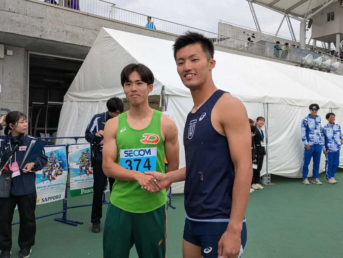 【画像・写真】【陸上】追い風参考で9秒台連発！柳田大輝が9秒95、守は9秒97　関東インカレ男子100m