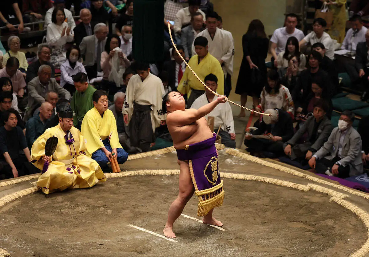 【画像・写真】元幕内・天空海が異例の弓取りデビュー　「感動した。空気が止まった」関取復帰後も意欲