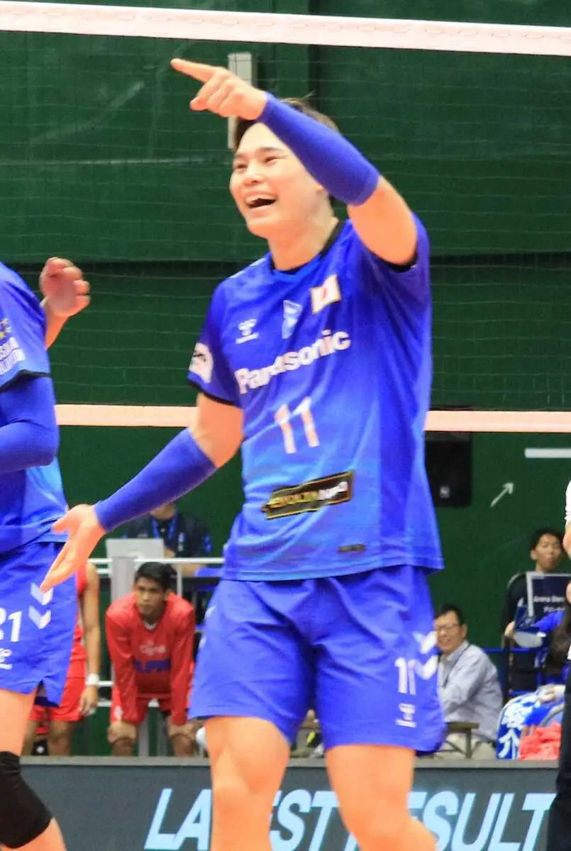 【画像・写真】大阪B　フィリピン代表クラブにストレートで快勝　西田13得点「ここでまず勝っていくこと」