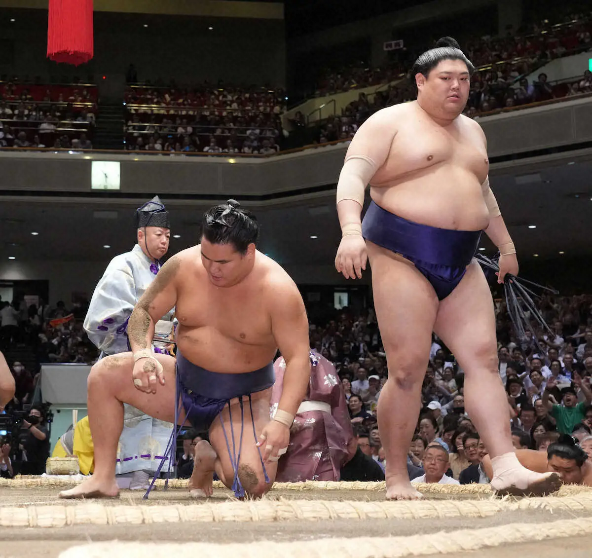 【画像・写真】豊昇龍2日連続で金星配給　“天敵”阿炎に4連敗　高田川審判長「気持ちが焦っていたのかな。術中に…」