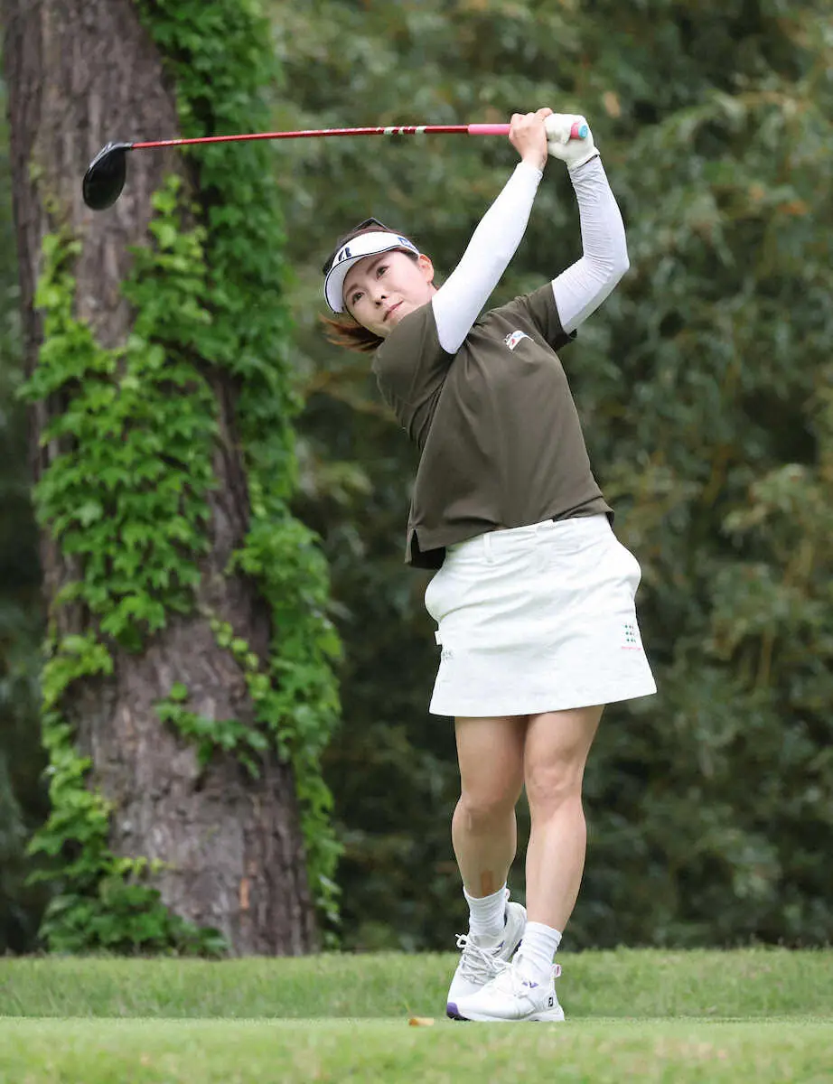 【画像・写真】＜SkyRKBレディスクラシック第1日＞初日8アンダーで単独トップに立った堀奈津佳（撮影・成瀬　徹）