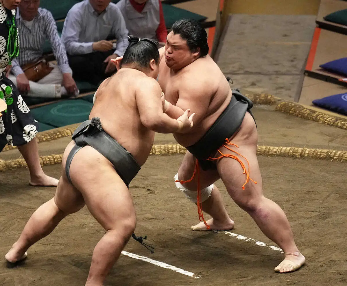 【画像・写真】幕下・五島が勝ち越し　アマ時代に1度しか勝てなかった同学年の天照鵬に勝利し「はずが入ったのが勝因」