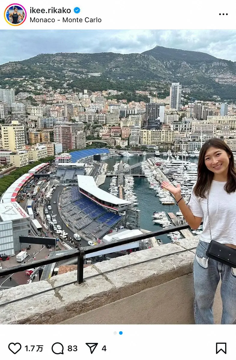 【画像・写真】池江璃花子　「確かにバケモンでした笑」7年前を回想、初観光のモナコオフショットも公開