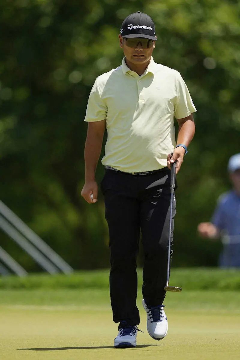 【画像・写真】【全米プロ】久常涼「後半力尽きた」1打差2位ターンも後半失速し首位と9打差