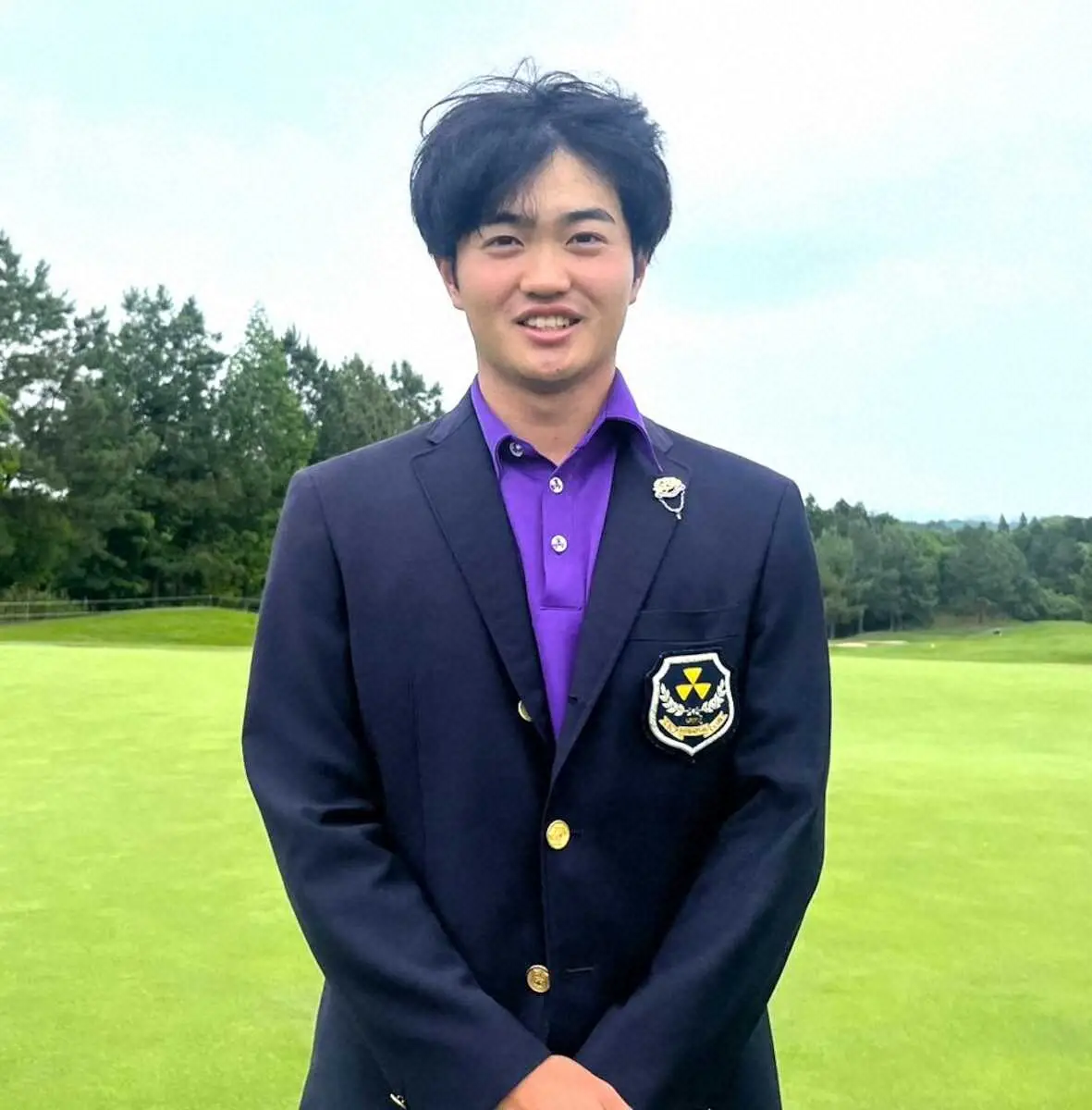 【画像・写真】ゴルフ　同大・下園航太　ローアマ獲得「気持ち切らさずにプレーできた」アマ唯一の予選通過