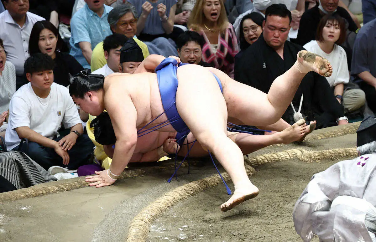 【画像・写真】大の里の勢いが止まらない！単独トップ11連勝目　豊昇龍は2敗をキープ