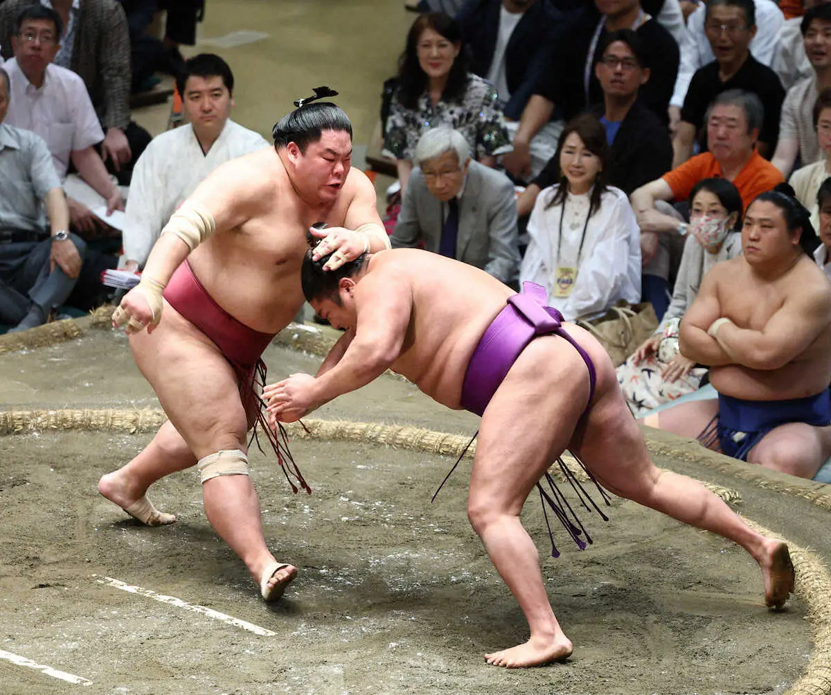 【画像・写真】大栄翔が7場所連続勝ち越し！「終わりではないので明日からも集中」残り全勝で場所後の大関昇進に望みも