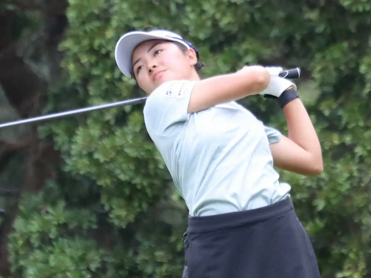 【画像・写真】吉崎マーナが1打差の2位　最終日に逆転初優勝狙う　九州女子アマゴルフ