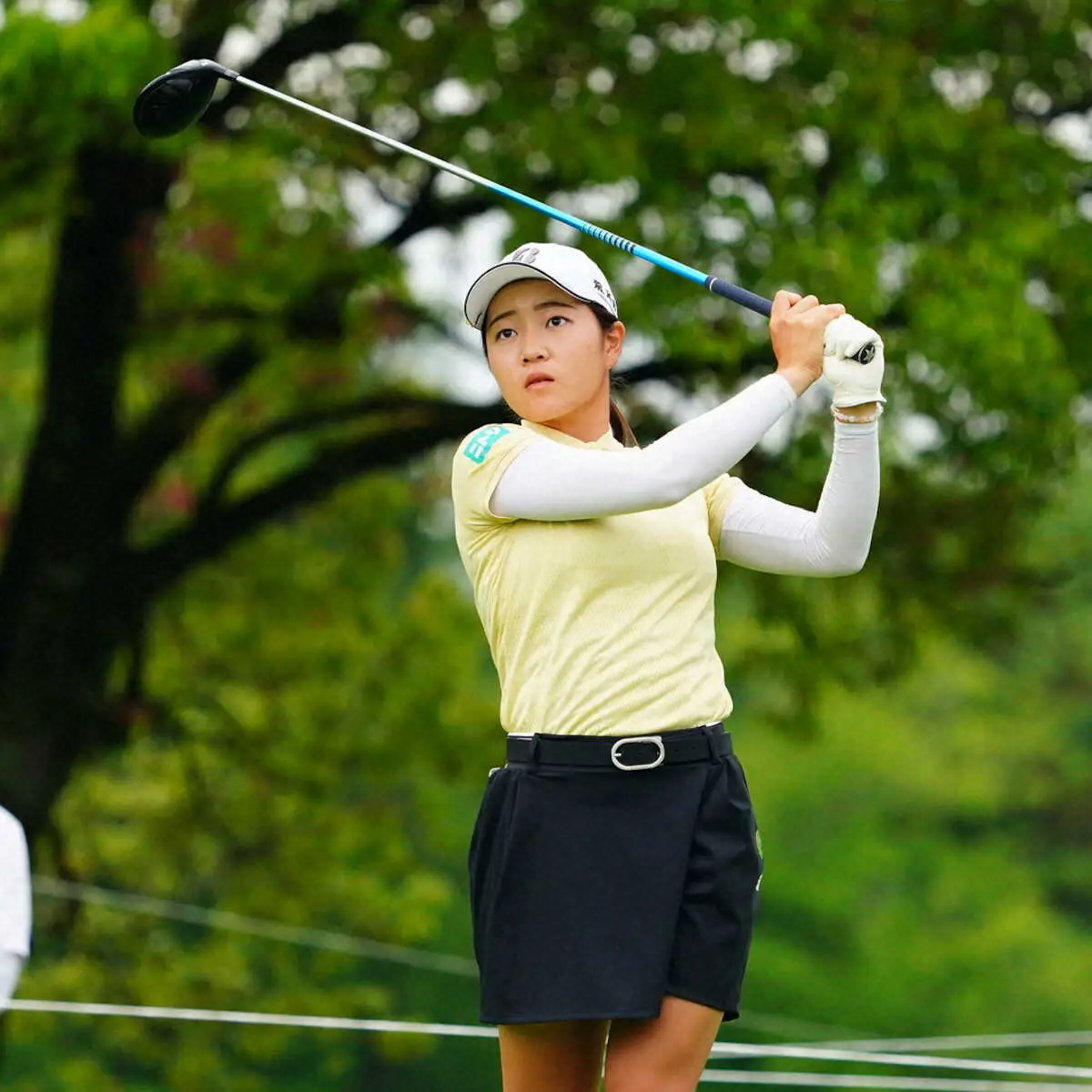 【画像・写真】【女子ゴルフ】佐藤心結「自信を取り戻せた」アドレス修正で首位と1打差