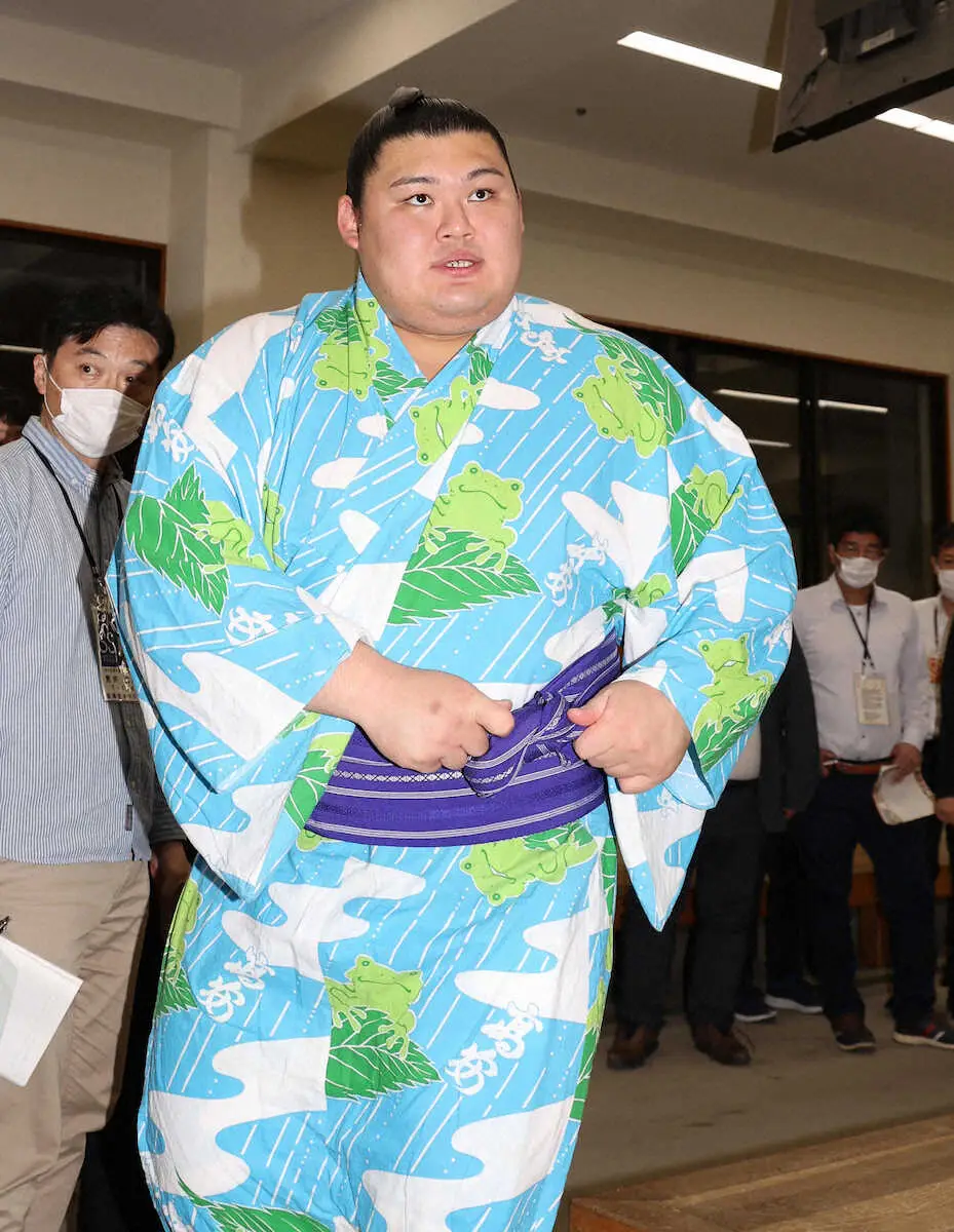 【画像・写真】大の里　全勝優勝「やってみたい」史上初の綱獲り力士13日目V「全体的に落ち着いていけた。うれしい」