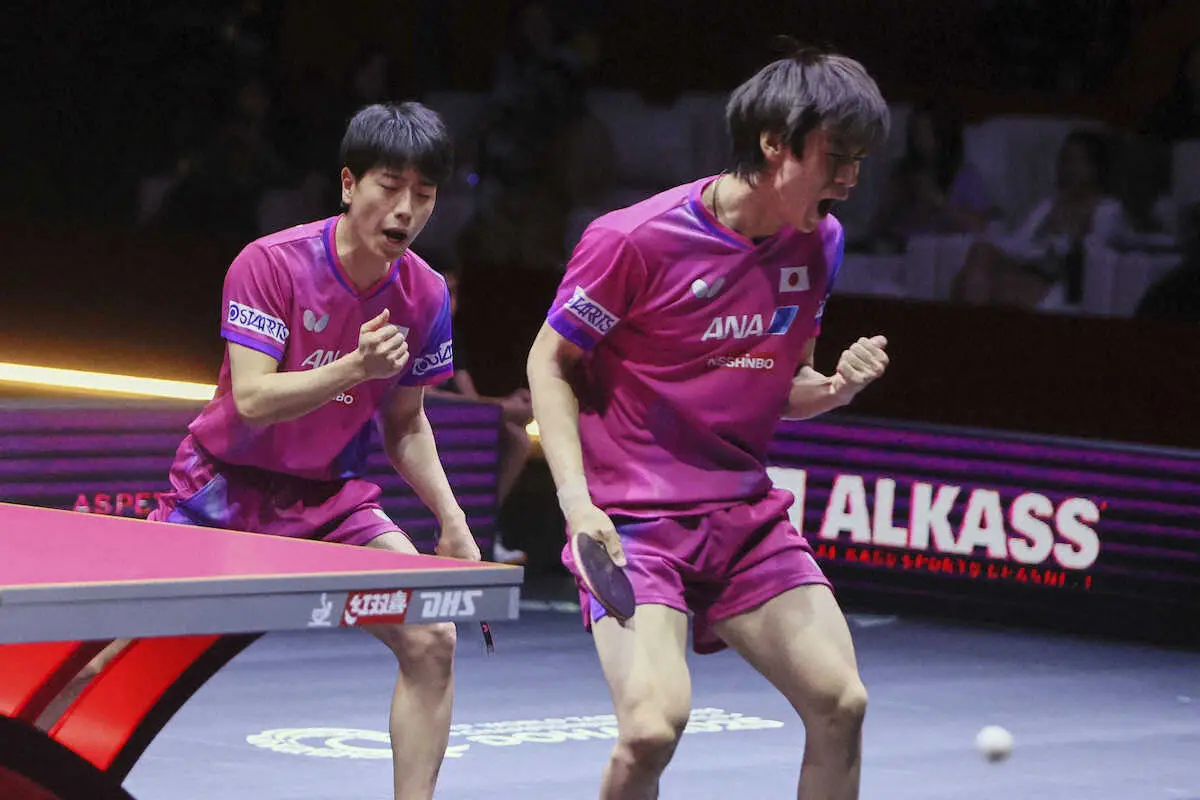 【画像・写真】【卓球】戸上隼輔・篠塚大登組が64年ぶり金メダル！台湾ペアを下しての快挙達成に涙「信じられない」