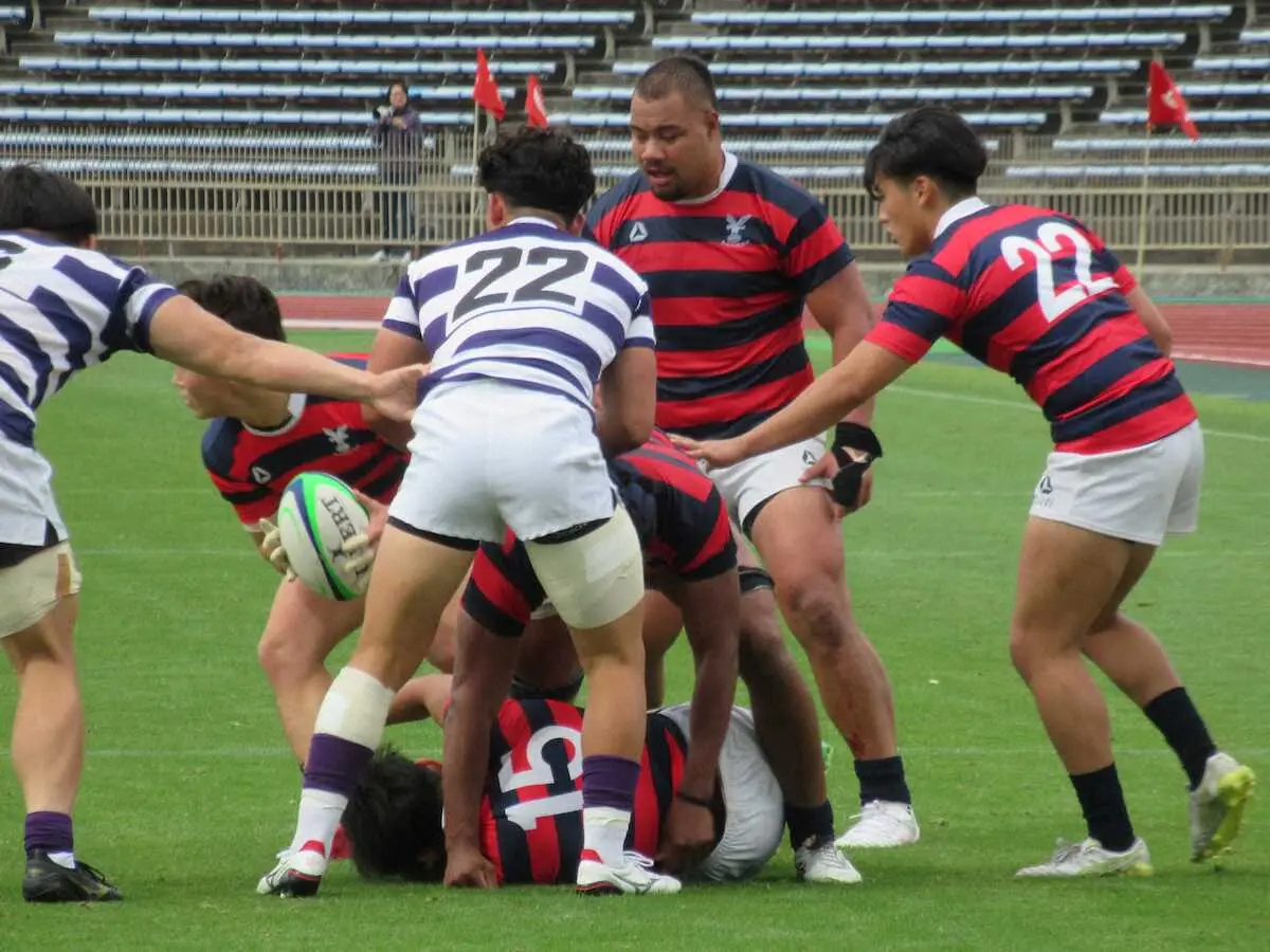 【画像・写真】【ラグビー】京産大が明大に逆転勝ち　LO石橋チューカらがトライ　広瀬佳司監督「自信になる」