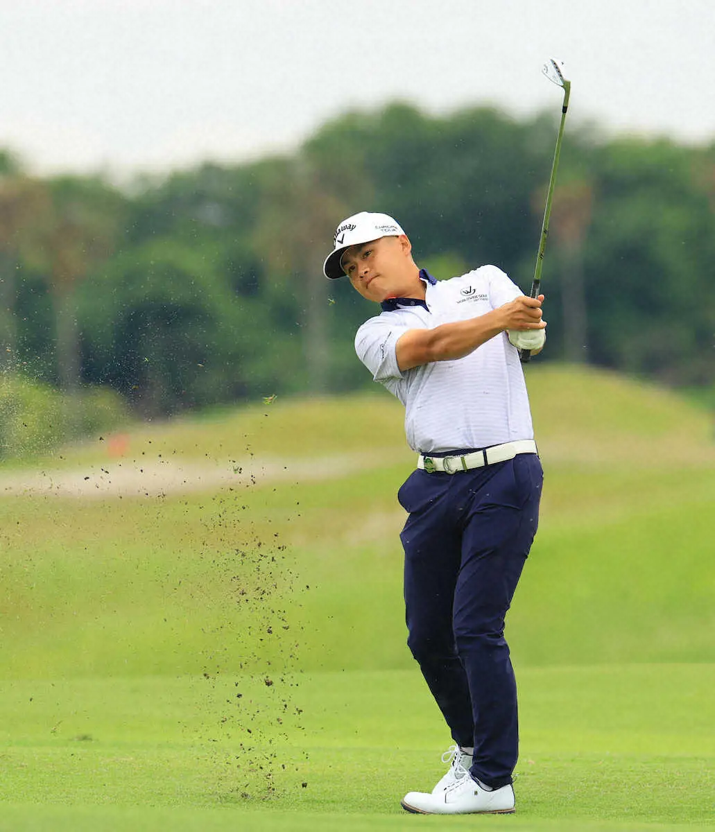 【画像・写真】日系米国人の伴真太郎がツアー記録にあと1打のハーフ29と大爆発　初日13位から暫定トップに