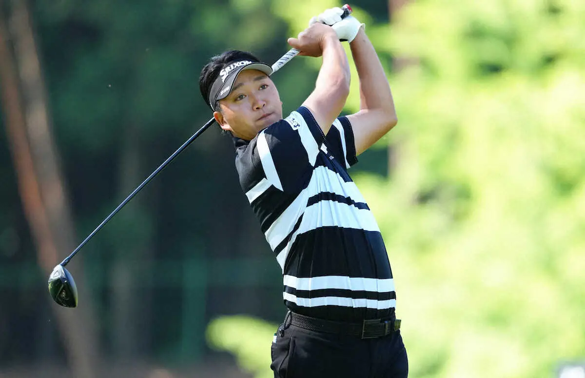 【画像・写真】【男子ゴルフ】小木曽喬65暫定首位で終了「もう少し行けたかな」最終日失速した昨年の雪辱期す
