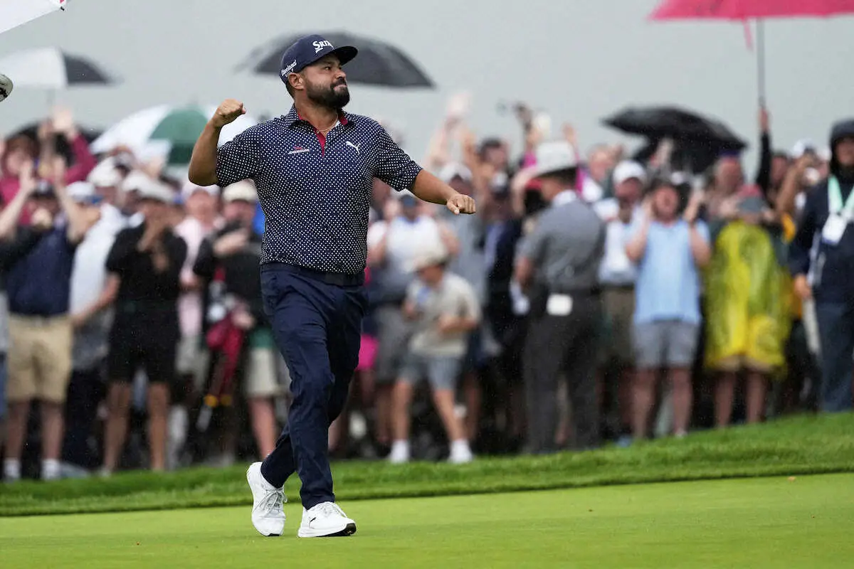 【画像・写真】【全米OP】スポーンがメジャー初優勝　スコットは12位　松山は42位