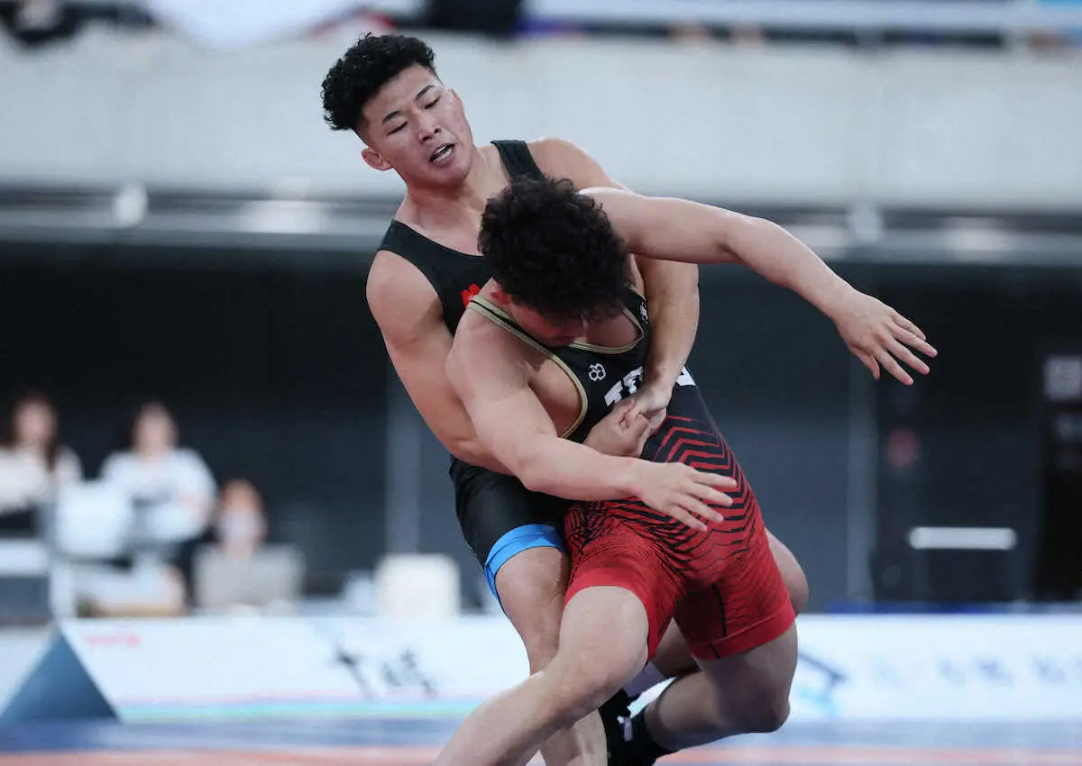 【画像・写真】【レスリング明治杯】パリ五輪王者・日下尚「伸びしろですねえ」復帰戦2連勝も内容もトークも成長余地実感